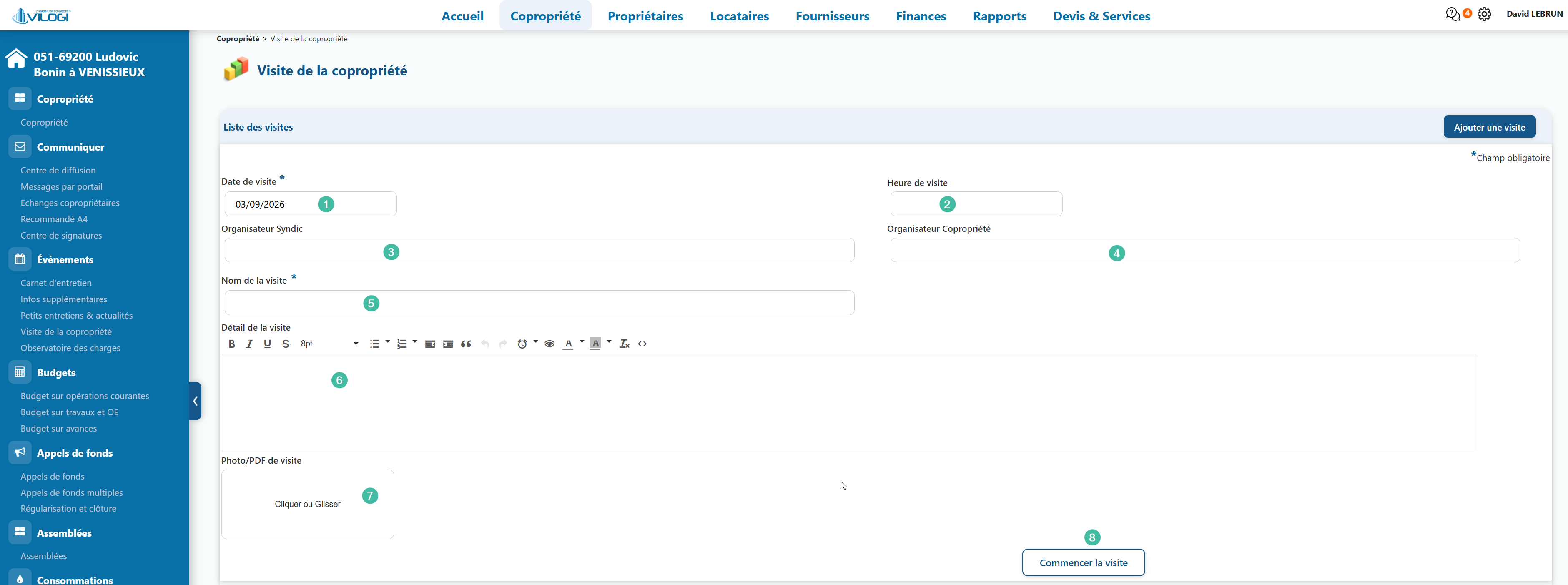 Préparer la visite technique de la copropriété Tutoriel logiciel immobilier pour syndics et administrateurs de biens